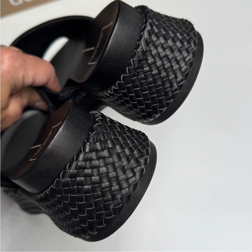 Dolce Vita Black Woven Wimsyn Platform Slide Mules 7.5 - Picture 6 of 10